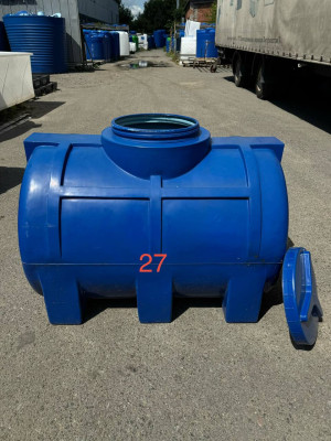Лот №27 Емкость горизонтальная 350 л синяя