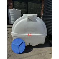 Лот №62 Емкость горизонтальная 2000 л с ребром белая (175×148×126)