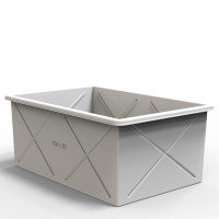 Корито 750 л біле (150×100×62)